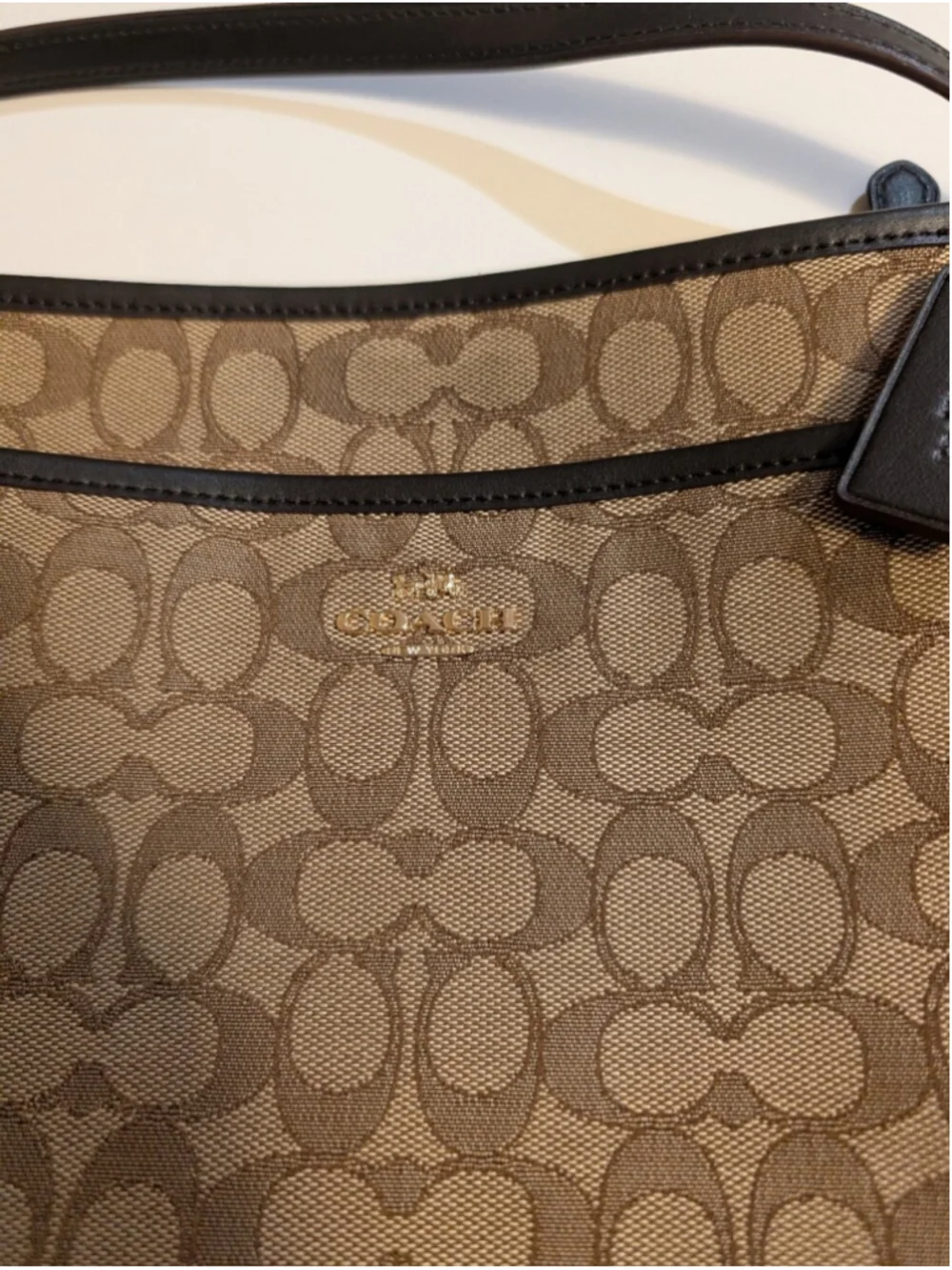 Coach Signature Jacquard File Crossbody Bag in EUC Model Number: F29960